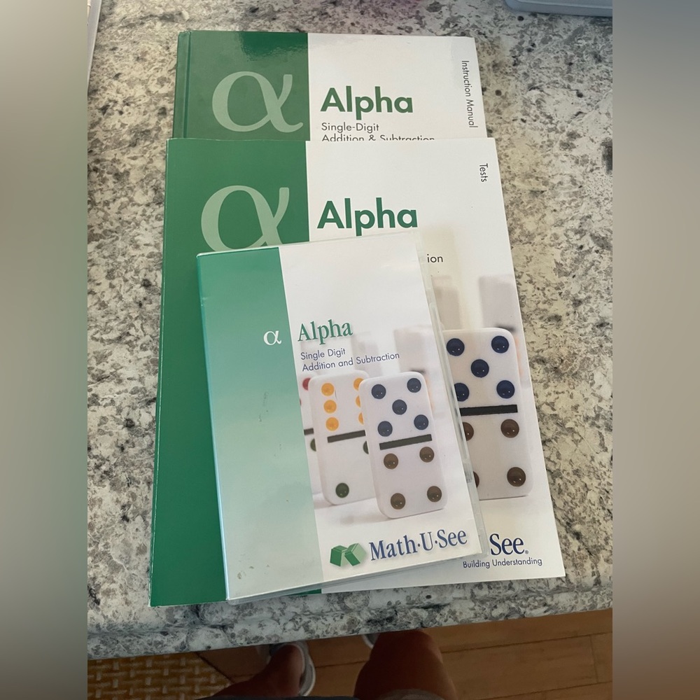 Alpha math u see! No text book